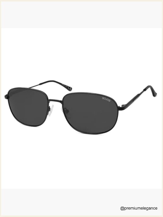 Retro Rectangle Polarized Sunglasses for Women Men Vintage Shades Classic main image 5